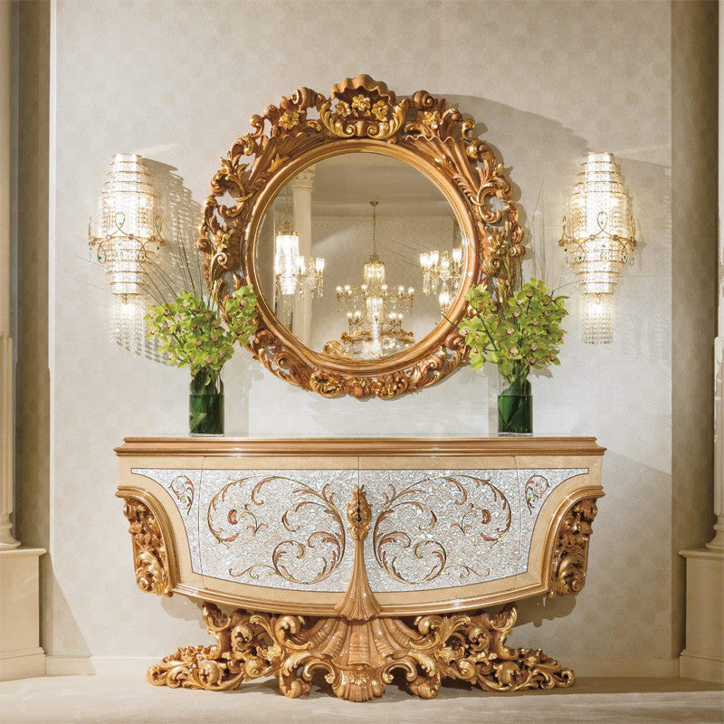 Luxury Golden Console Table