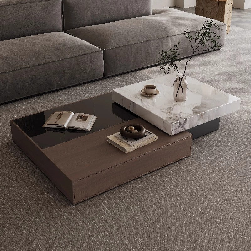 Italian Minimalist Wood Coffee Table