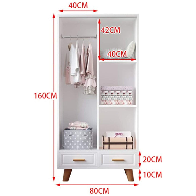 Modern 2 Door Wardrobe Closet