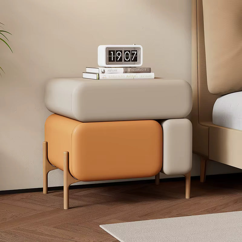 Modern Minimalist Solid Wood Bedside Table