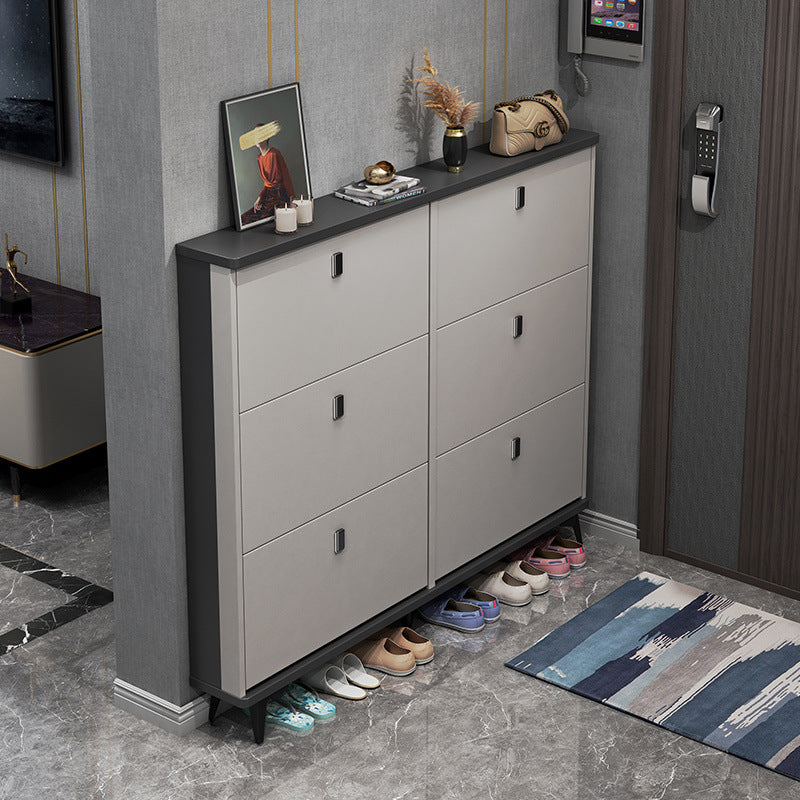 Italian Style Ultra-Thin Flip Shoe Cabinet