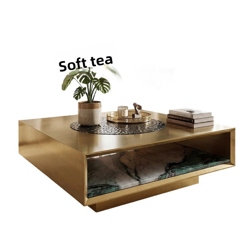 Italian Light Luxury Square Coffee Table