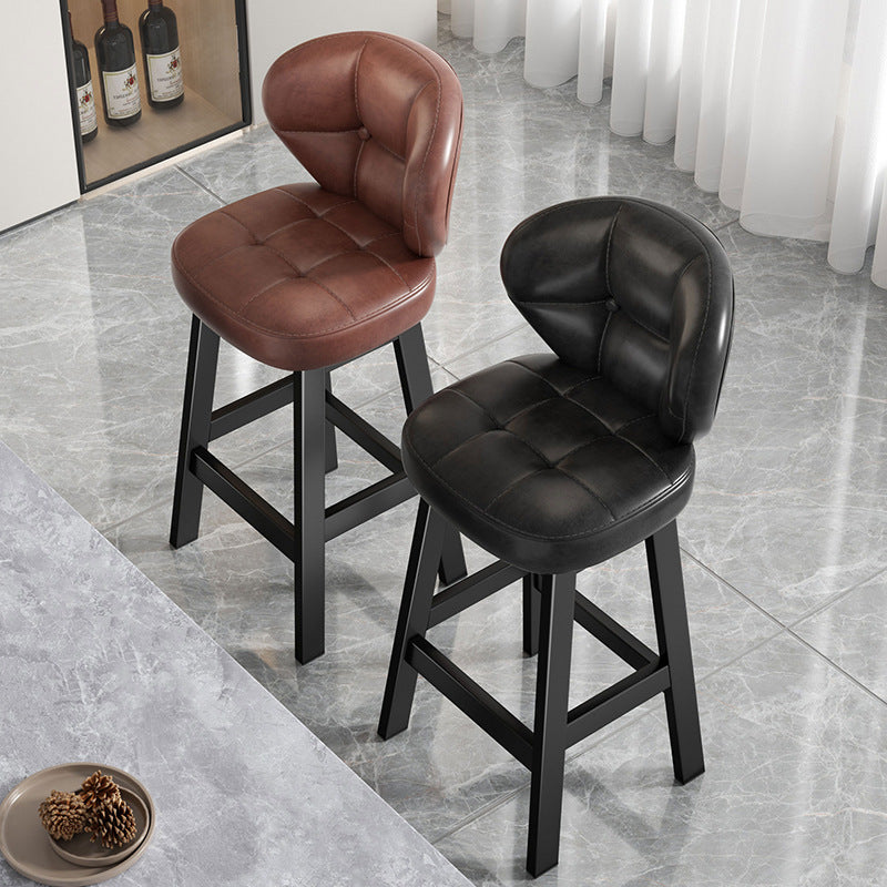 Luxury Iron Bar Stool with Backrest