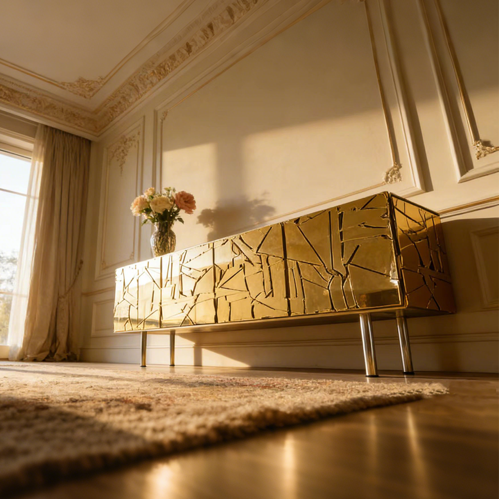 Italian Style Light Luxury Console Table