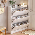 Ultra Thin Modern Wooden Panel Shoe Cabinet