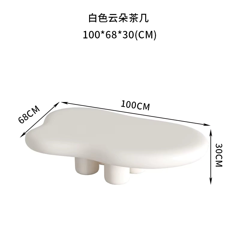 Modern Cloud Coffee Table – Nordic Irregular Design