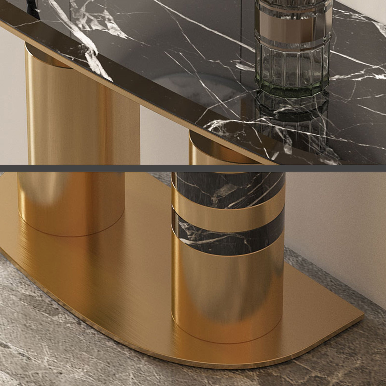 Luxury Marble Style Console Table