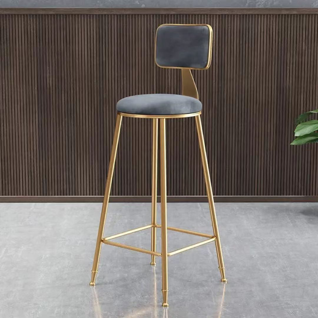 Modern Luxury Upholstered Bar Stool