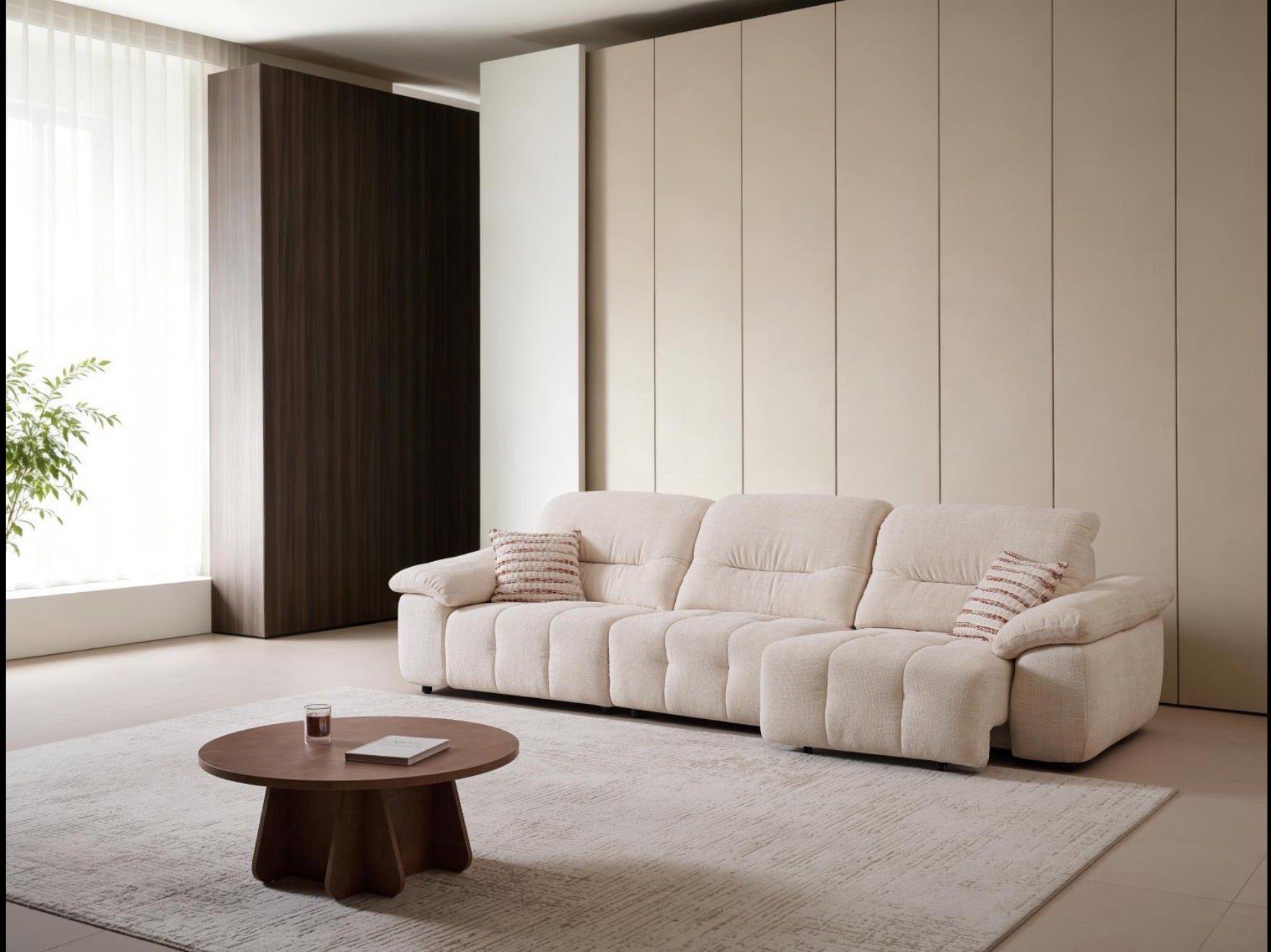 Nordic Chesterfield Electric Recliner Sofa