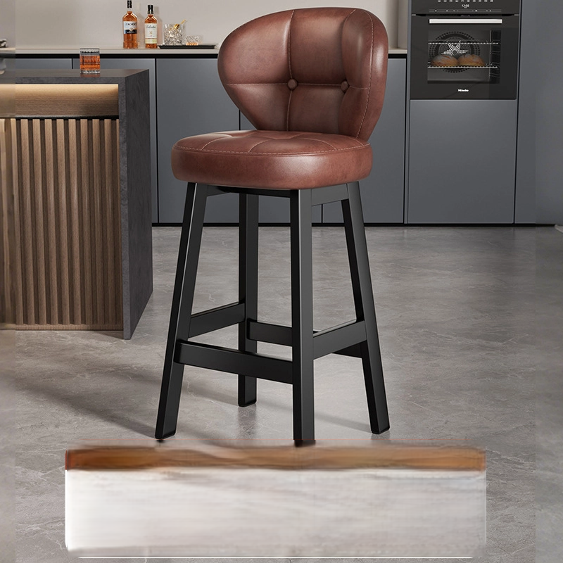 Luxury Iron Bar Stool with Backrest
