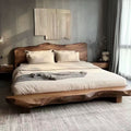 Wabi-Sabi Solid Oak Wood Bed Frame