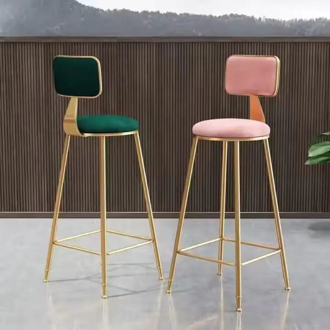 Modern Luxury Upholstered Bar Stool
