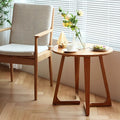 Nordic Round Rubberwood Side Table