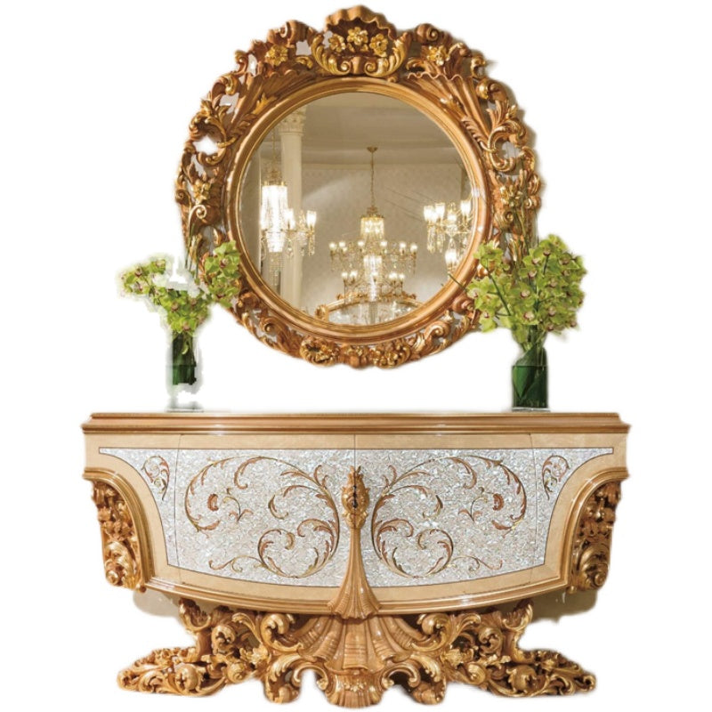 Luxury Golden Console Table