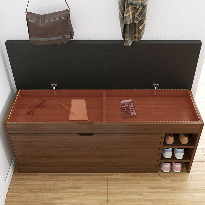Modern Wooden Shoe Cabinet with Seat