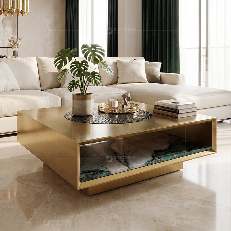 Italian Light Luxury Square Coffee Table