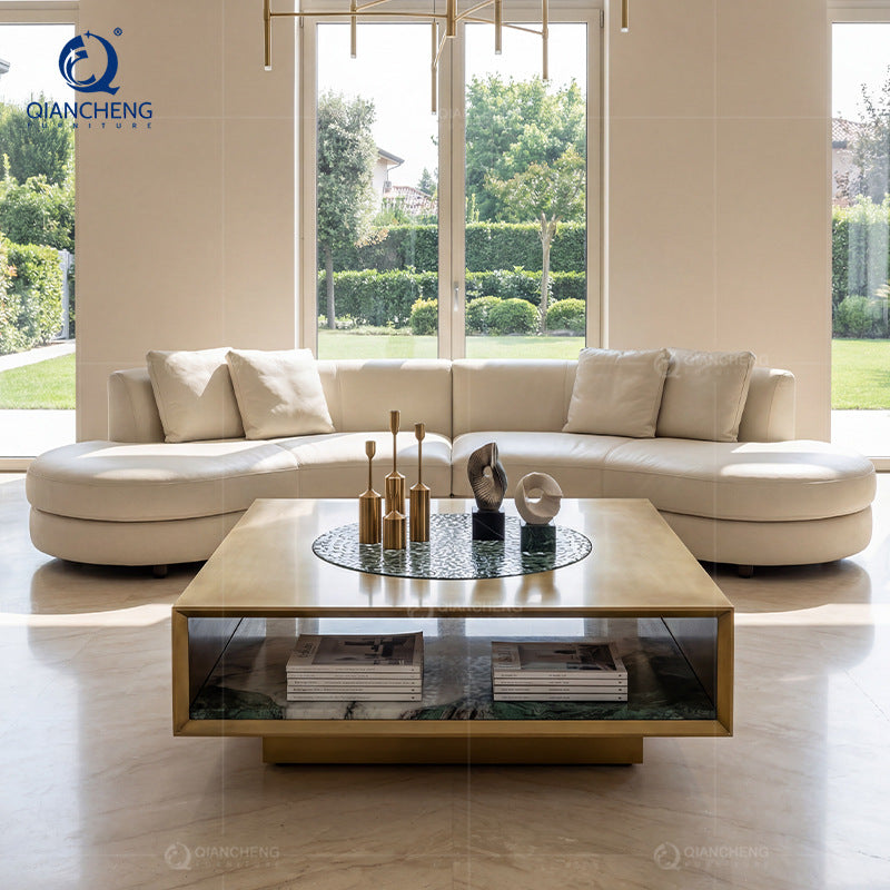 Italian Light Luxury Square Coffee Table