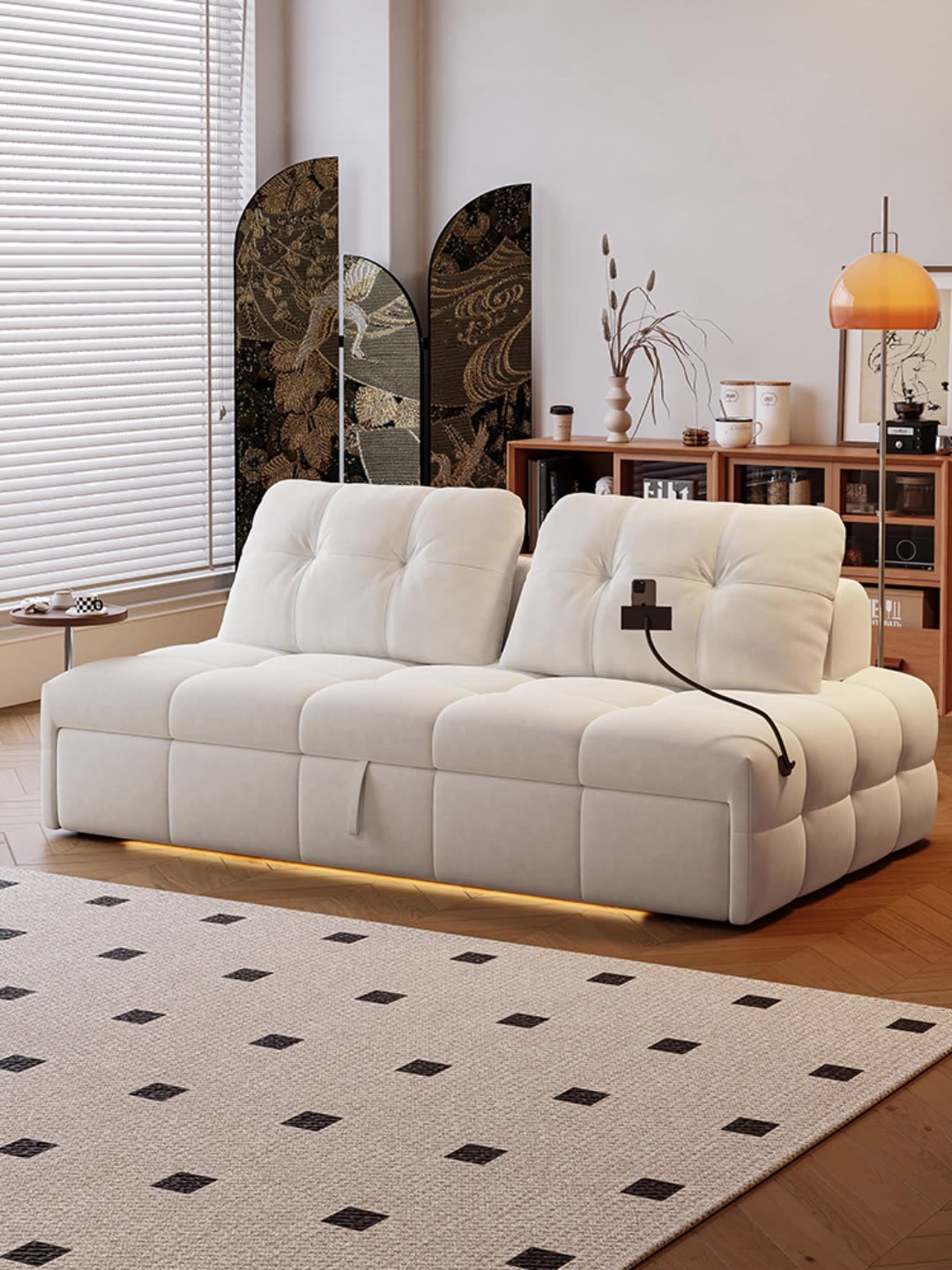 Modern Upholstered Sofa Bed