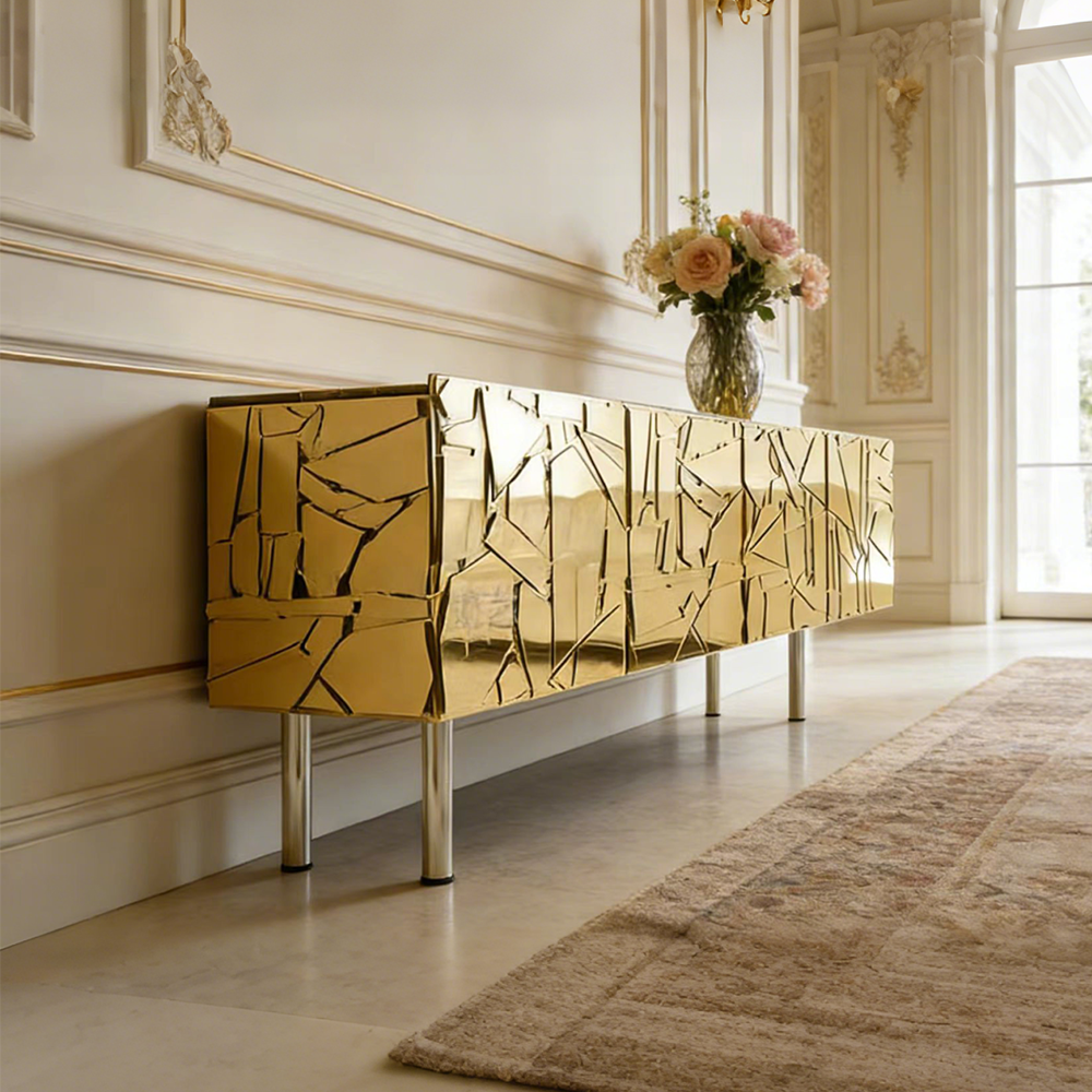Italian Style Light Luxury Console Table