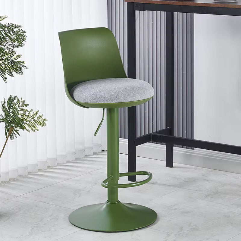 Adjustable Height Plastic Bar Stool