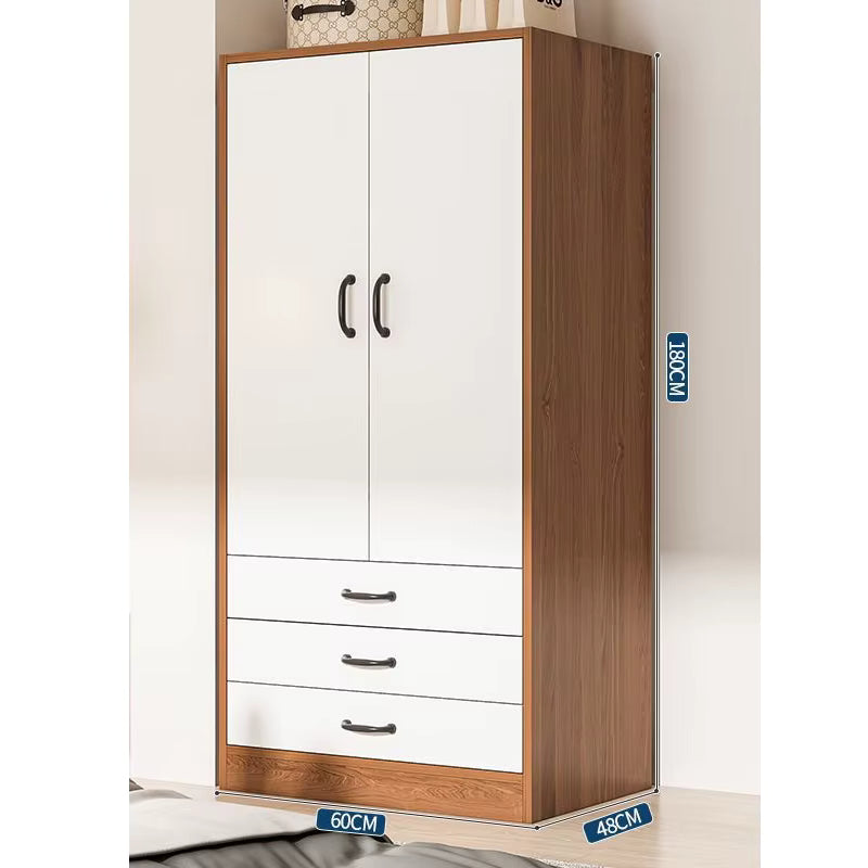 Modern Bedroom Wooden Wardrobe with Drawers