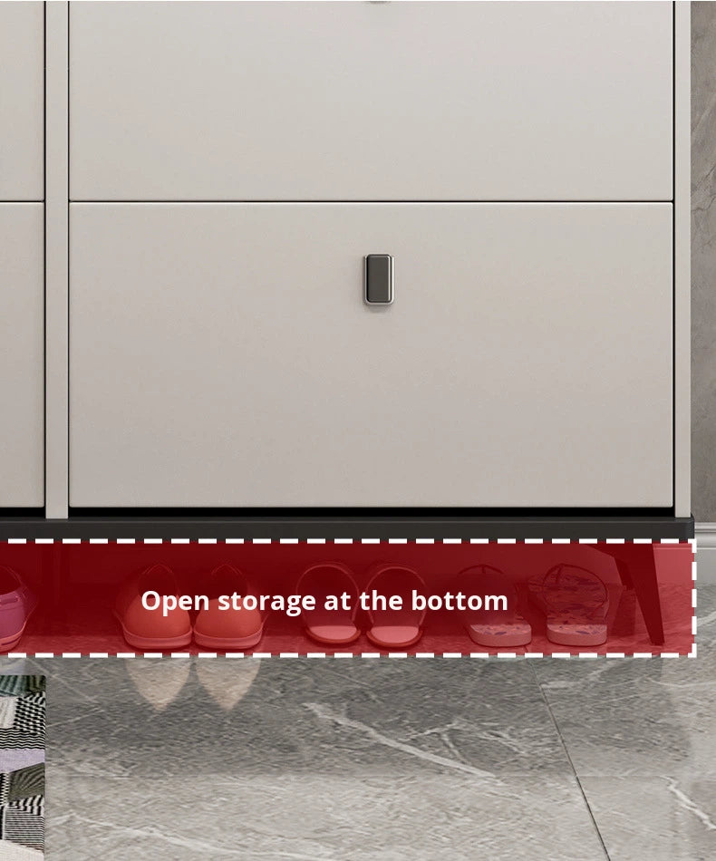 Italian Style Ultra-Thin Flip Shoe Cabinet