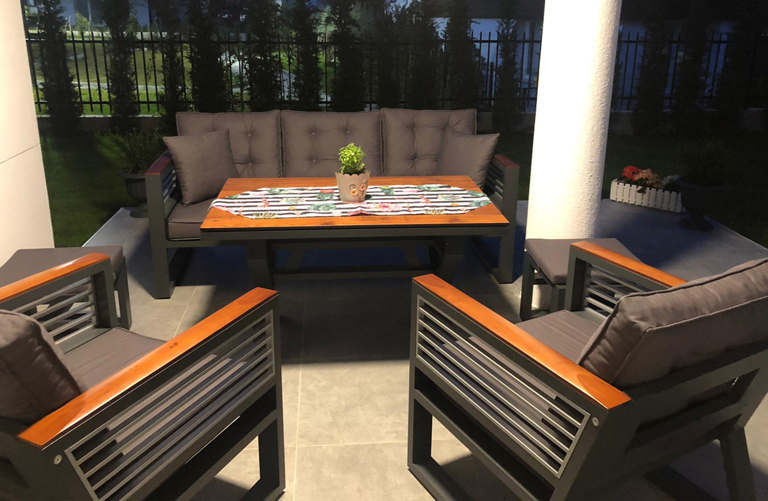 Modern Outdoor Patio Furniture Garden Sofa Set
