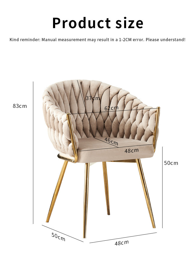 Handmade Rattan Woven Dining Chair