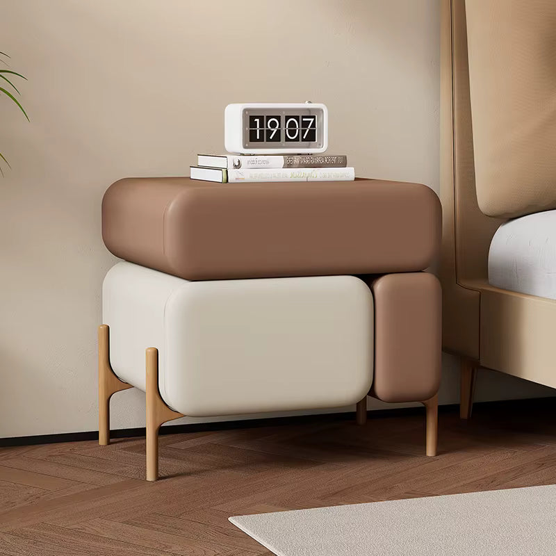 Modern Minimalist Solid Wood Bedside Table