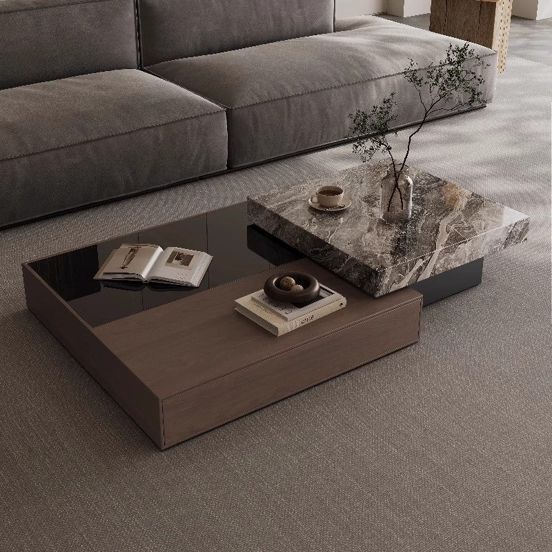 Italian Minimalist Wood Coffee Table