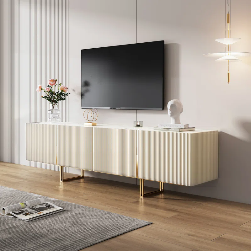 NOVA Minimalist Style White TV Unit