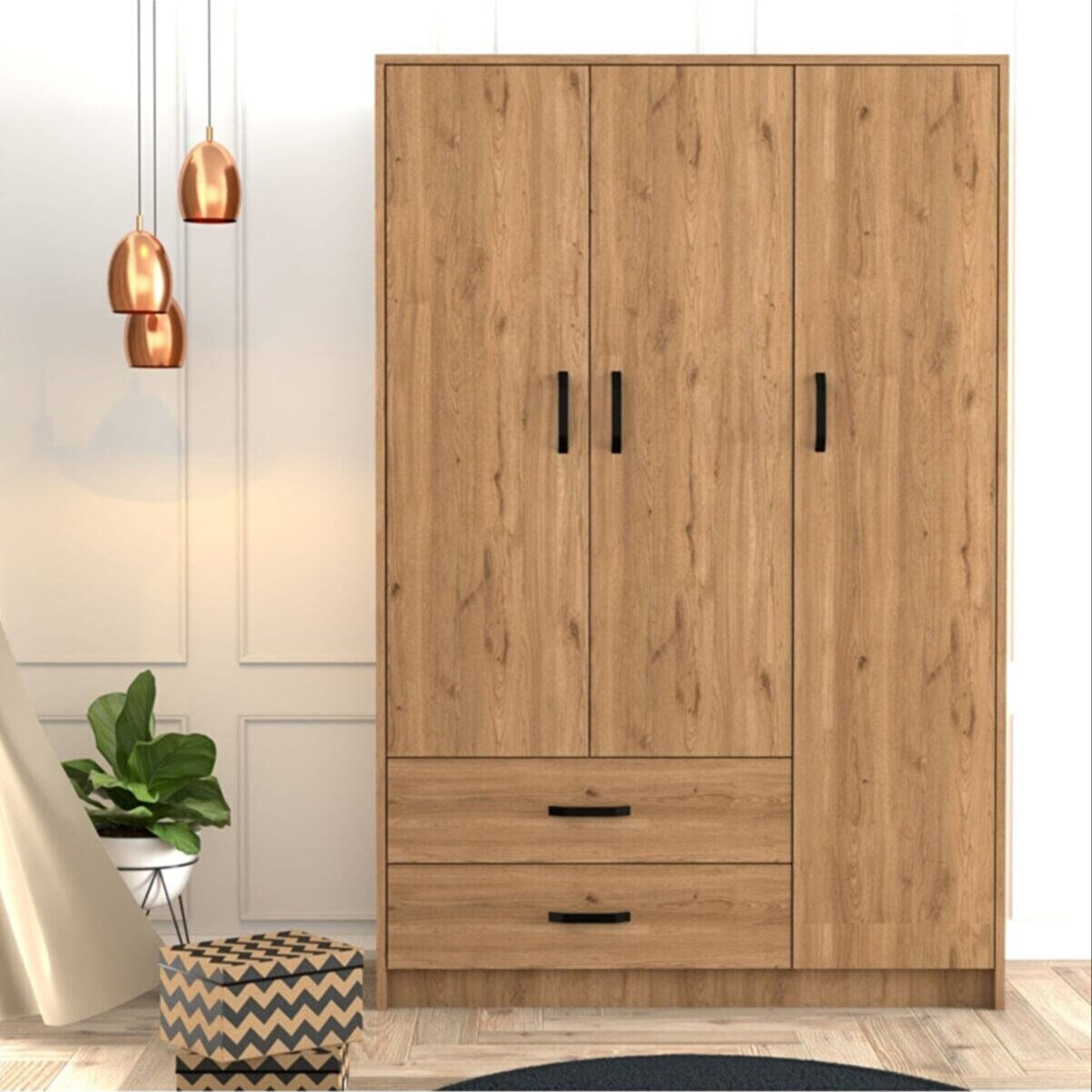 Modern Wooden Wardrobe Closet