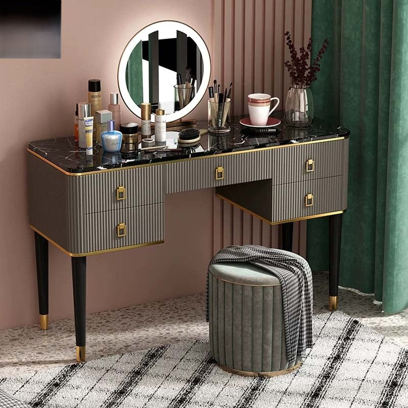 Modern Dressing Table Set with Mirror