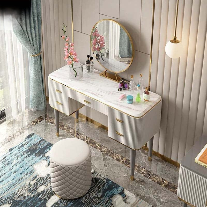 Modern Dressing Table Set with Mirror
