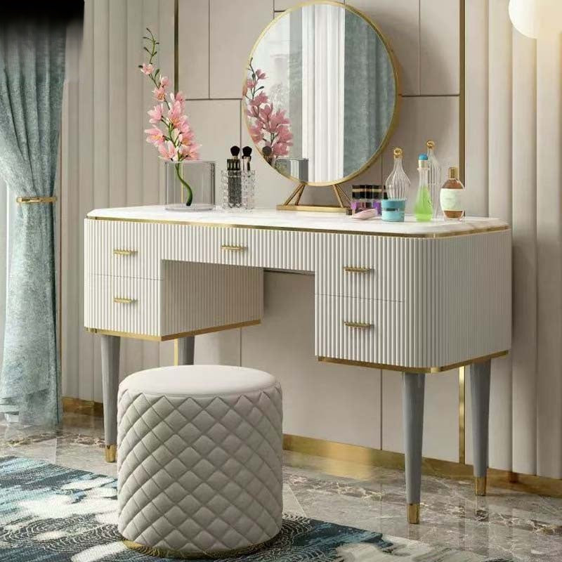 Modern Dressing Table Set with Mirror